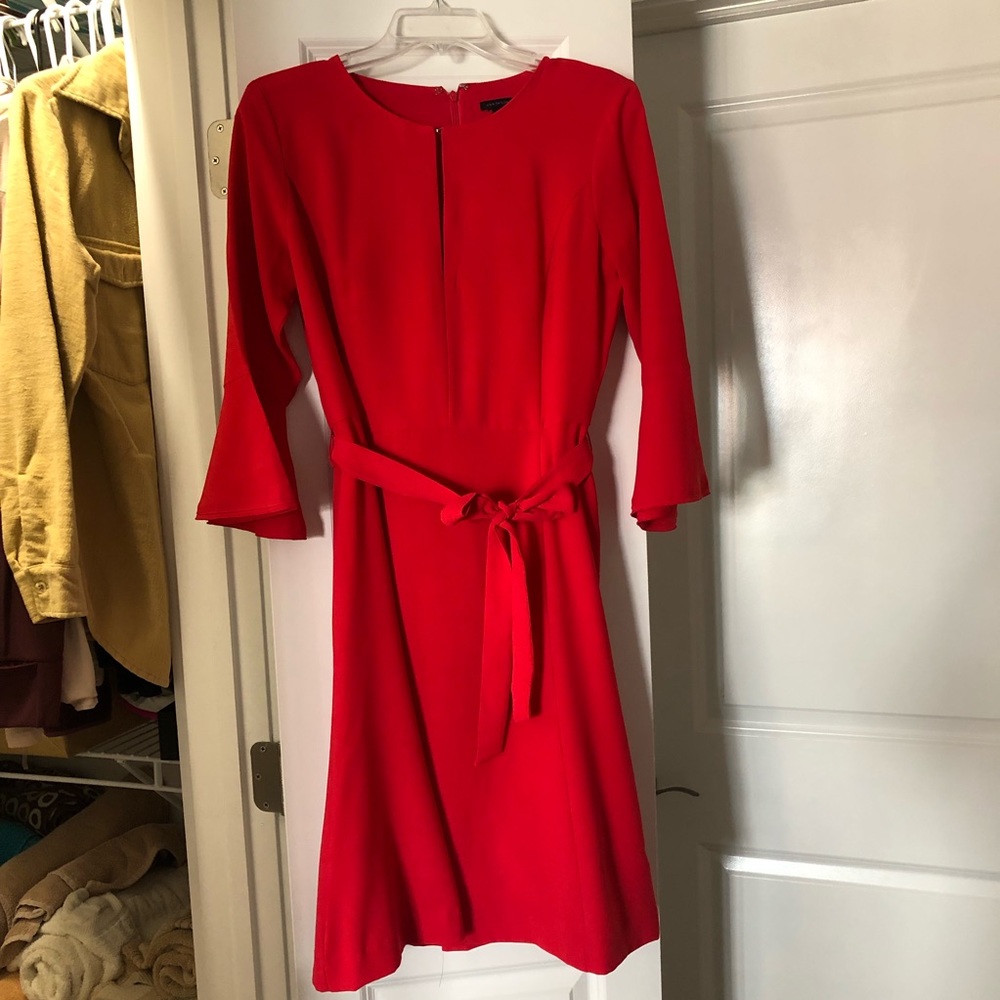 Ann Taylor gorgeous red dress with sleeves!
